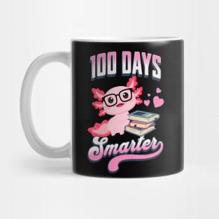 Kawaii Axolotl "100 Days Smarter" Mug